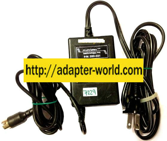 MULTIPLEX AD 05387 AC ADAPTER 28VAC C.T AT 0.5A NEW 5PIN DIN - Click Image to Close