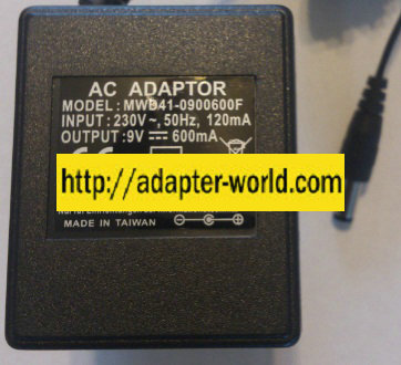 MWD41-0900600F AC ADAPTER 9VDC 600mA New 2 x 5.5 x 11mm