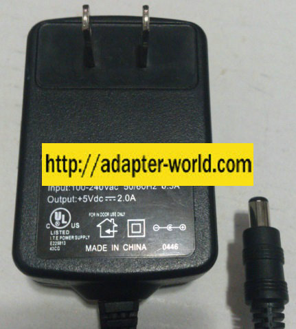 NAZ NSA-0121F05US AC ADAPTER 5VDC 2A -( )- 2x5.5x9.5mm - Click Image to Close