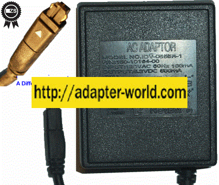 NETBIT DV-0555R-1 AC ADAPTER 5.2VDC 500mA 3.3x4mm square pin 120 - Click Image to Close