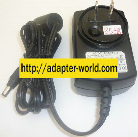 PEC PA1020-180I AC ADAPTER 15VDC 1.1A 20W NEW -( ) 2.1x5.5mm P