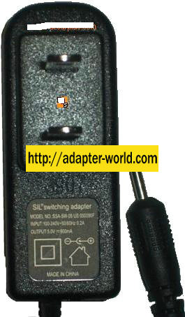SI SSA-5W-05 US 050090F AC ADAPTER 5VDC 900mA POWER SUPPLY - Click Image to Close