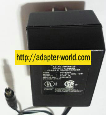 SORICON ACD-527A AC ADAPTER 9V 1A POWER SUPPLY - Click Image to Close