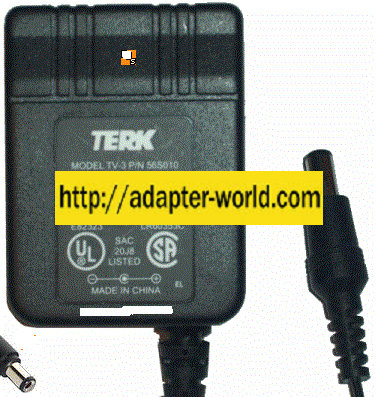 TERK 56S010 AC ADAPTER 12VDC 200MA POWER SUPPLY FOR TV ANTENNA - Click Image to Close