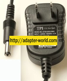 TPI TSA9-050120WU AC ADAPTER 5VDC 1.2A New 2 x 5.5 x 12mm - Click Image to Close
