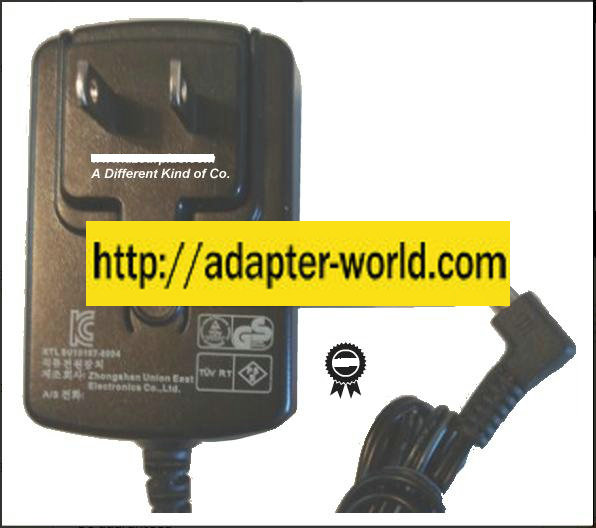 UNION EAST ACE010A-05 AC ADAPTER 5VDC 2A NEW -( ) 2x5.5mm 100-2