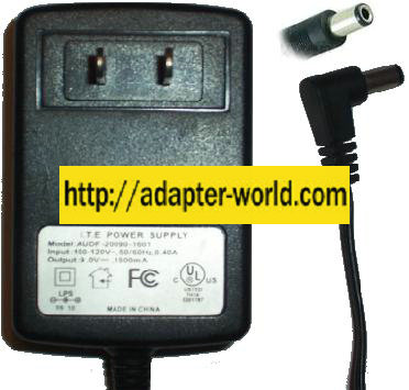 I.T.E AUDF-20090-1601 AC ADAPTER 9VDC 1500mA POWER SUPPLY Altec - Click Image to Close