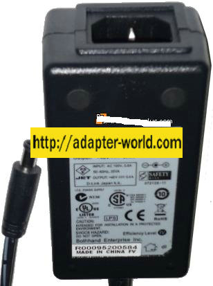 BOTHHAND SA06-20S48-V AC ADAPTER 48VDC 0.4A POWER SUPPLY - Click Image to Close