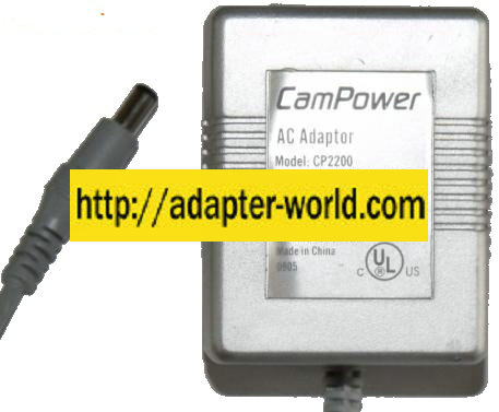 CAMPOWER CP2200 AC ADAPTER 12V AC 750mA POWER SUPPLY