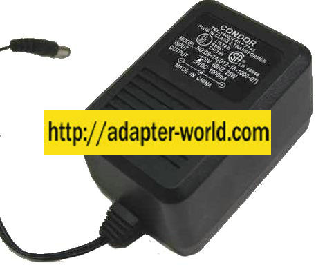 CONDOR D12-10-1000 AC ADAPTER 12VDC 1A -( )- NEW 2.5x5.5mm STRA - Click Image to Close