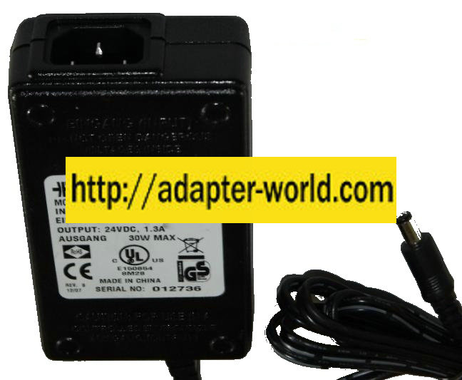 ELPAC FW3024 AC ADAPTER 24VDC 1.3A 30W POWER SUPPLY - Click Image to Close