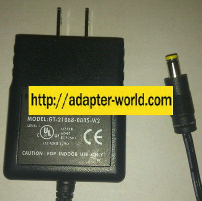 GLOBTEK GT-21088-0805-W2 AC ADAPTER 5VDC 1.5A 7.5W NEW - Click Image to Close