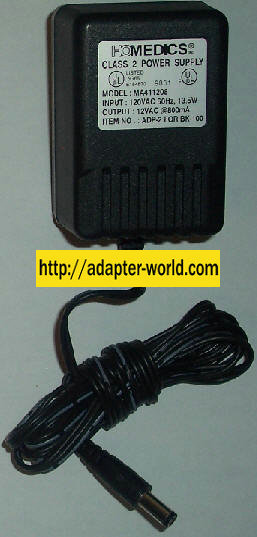 HOMEDICS MA411208 AC ADAPTER 12VDC 800mA 9831 POWER SUPPLY - Click Image to Close