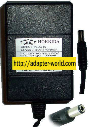 HORKIDA 48-12-1000 D AC DC ADAPTER 12V 1A POWER SUPPLY EIA 363 9 - Click Image to Close