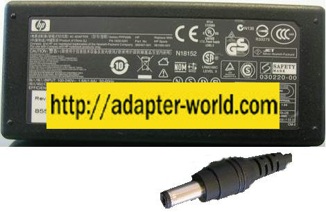 HP COMPAQ PA-1650-02C AC DC ADAPTER 18.5V 3.5A POWER SUPPLY N110