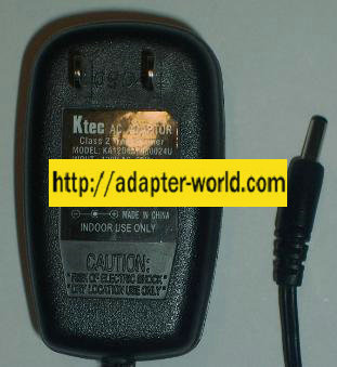 KTEC KA12D045050024U AC ADAPTER 4.5VDC 500mA -( )- 1.3x3.7mm POW - Click Image to Close