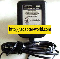 LINKSYS WD411200500 POWER ADAPTER 12VDC 500mA AD12/05A - Click Image to Close