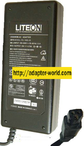 LITEON PA-1900-05 AC ADAPTER 19VDC 4.74A POWER SUPPLY
