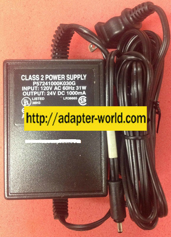 DISH NETWORKAult P57241000K030G AC ADAPTER 24Vdc 1A -( ) 1x3.5mm - Click Image to Close
