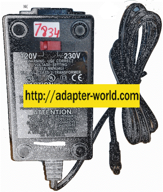 POWERWARE PS480612D12 AC ADAPTER 12VDC 0.5A New -( ) 2.5x5.5mm - Click Image to Close