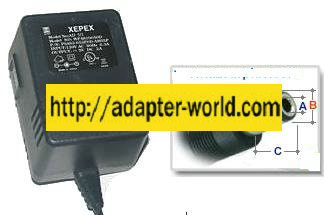 XPEX WP4810050D AC ADAPTER 5V DC 2A -( )- New 2x5.5mm AD5/2 POW - Click Image to Close