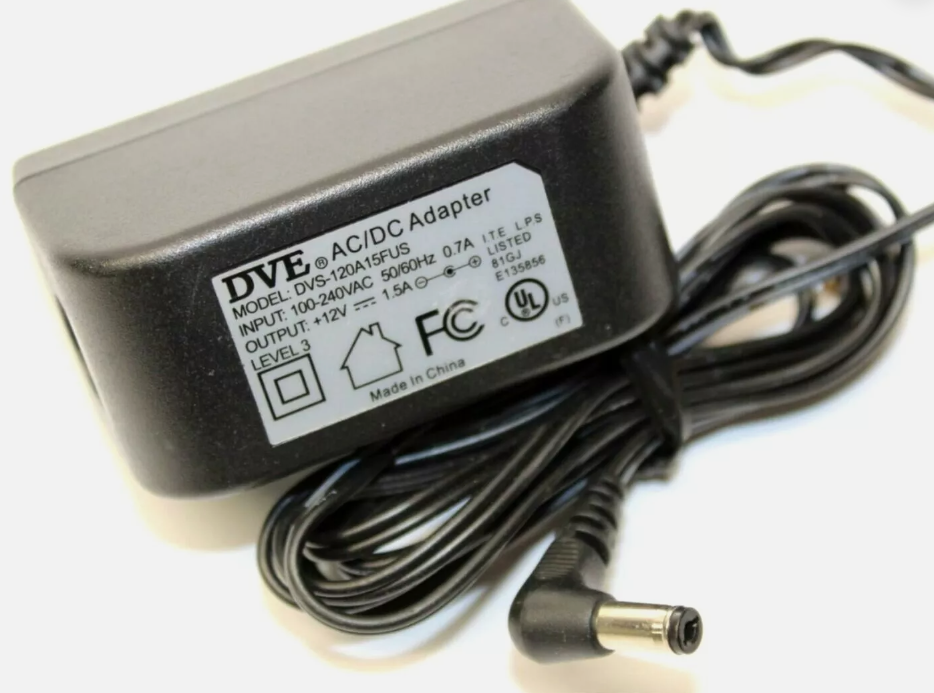 *Brand NEW*DVE DVS-120A15FUS Output 12V 1.5A AC/DC Adapter Power Supply Transformer Charger