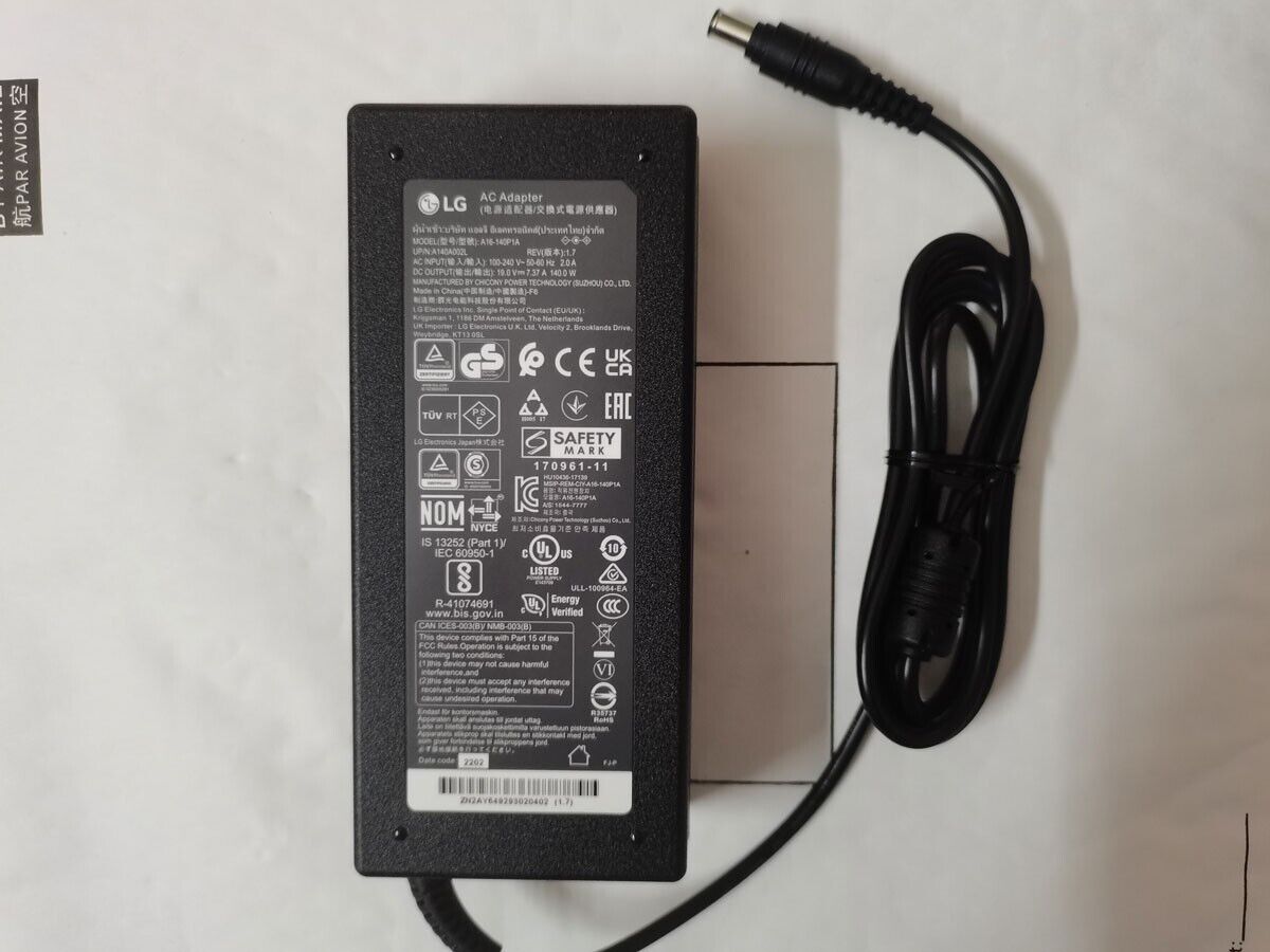 *Brand NEW*Original A16-140P1A A14A002L for LG 27QN880 27UL850 38GN950 19V 7.37A 140.0W ac adapter - Click Image to Close