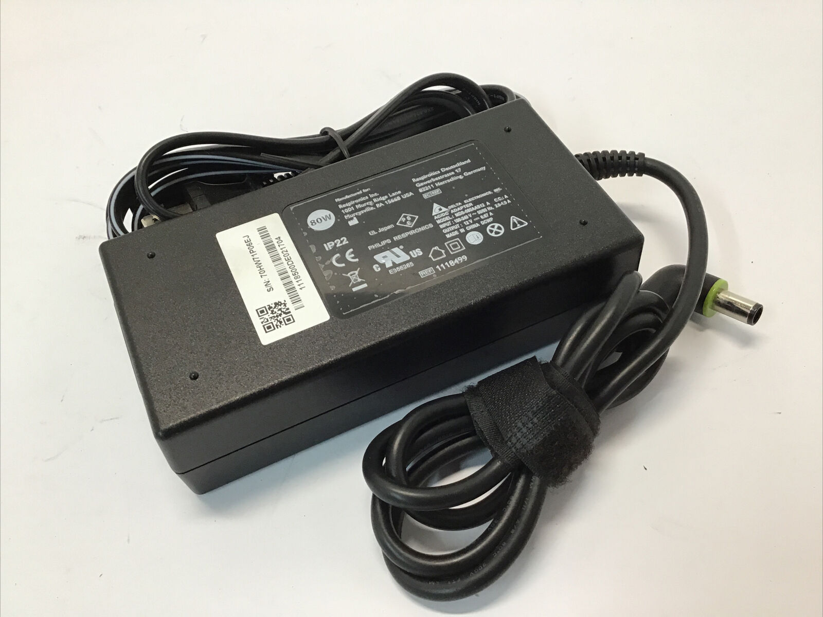 *Brand NEW*12V 6.67A CPAP MDS-080AAS12 A Philips Respironics 80W AC Power Supply Adapter - Click Image to Close