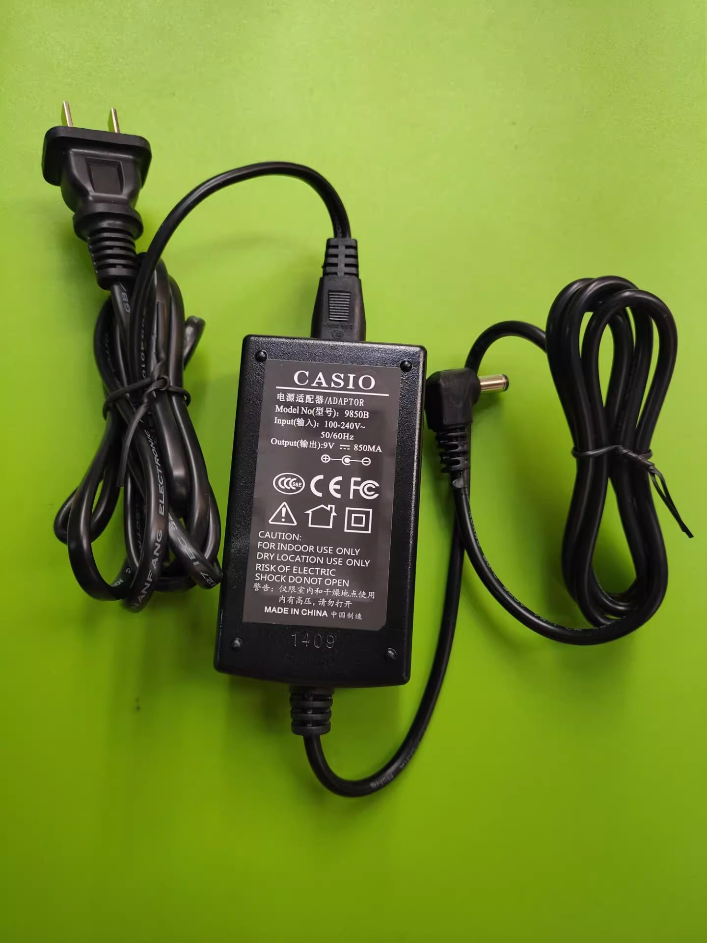 *Brand NEW* CASIO CT-310 370A CT-500 CTK550 LK48 9850B 9V 850MA AC ADAPTER POWER Supply - Click Image to Close