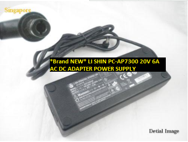 *Brand NEW* LI SHIN 20V 6A AC DC ADAPTER PC-AP7300 POWER SUPPLY - Click Image to Close