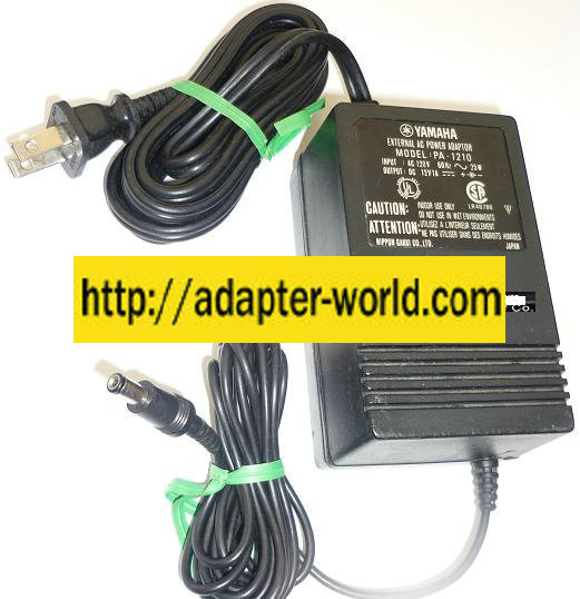 NEW YAMAHA 12VDC 1A USED -(+) 2x5.5x10mm ROUND BARREL CLASS 2 PA-1210 AC ADAPTER POWER SUPPLY