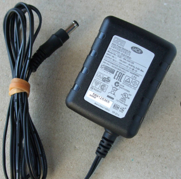 *Brand NEW* LACIE APD WA-24K12R 12V 12.0V 2A 2.0A AC/DC Adapter Power Supply