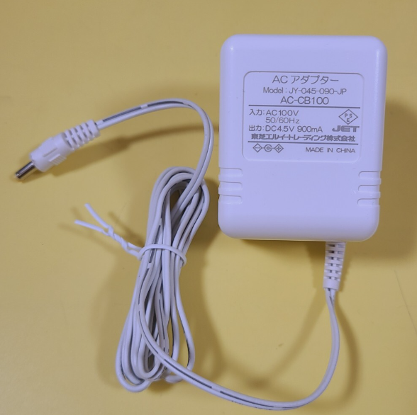 *Brand NEW*JET JY-045-090-JP AC-CB100 DC4.5V 900mA 0.9A AC/DC ADAPTER Power Supply