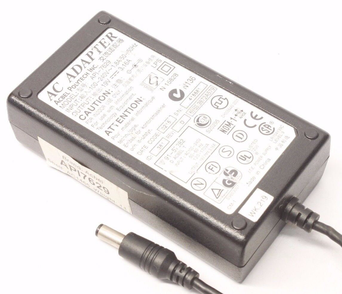 *Brand NEW*Charger Output 19 3.16A AC DC Adapter Acbel Polytech API-7629 Power Supply