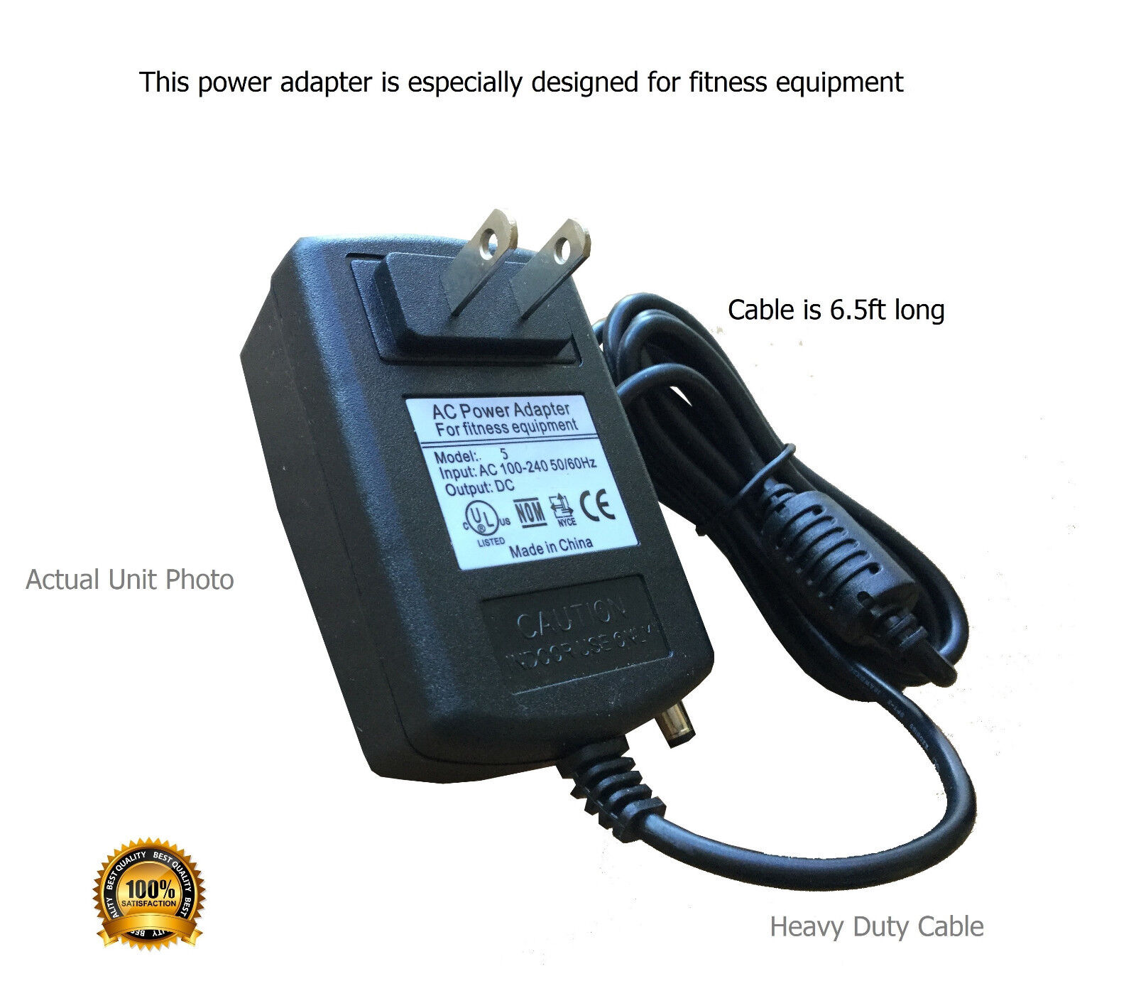 *Brand NEW* Bremshey Cardio Comfort Pacer Recumbent bike AC Adapter Power Supply - Click Image to Close