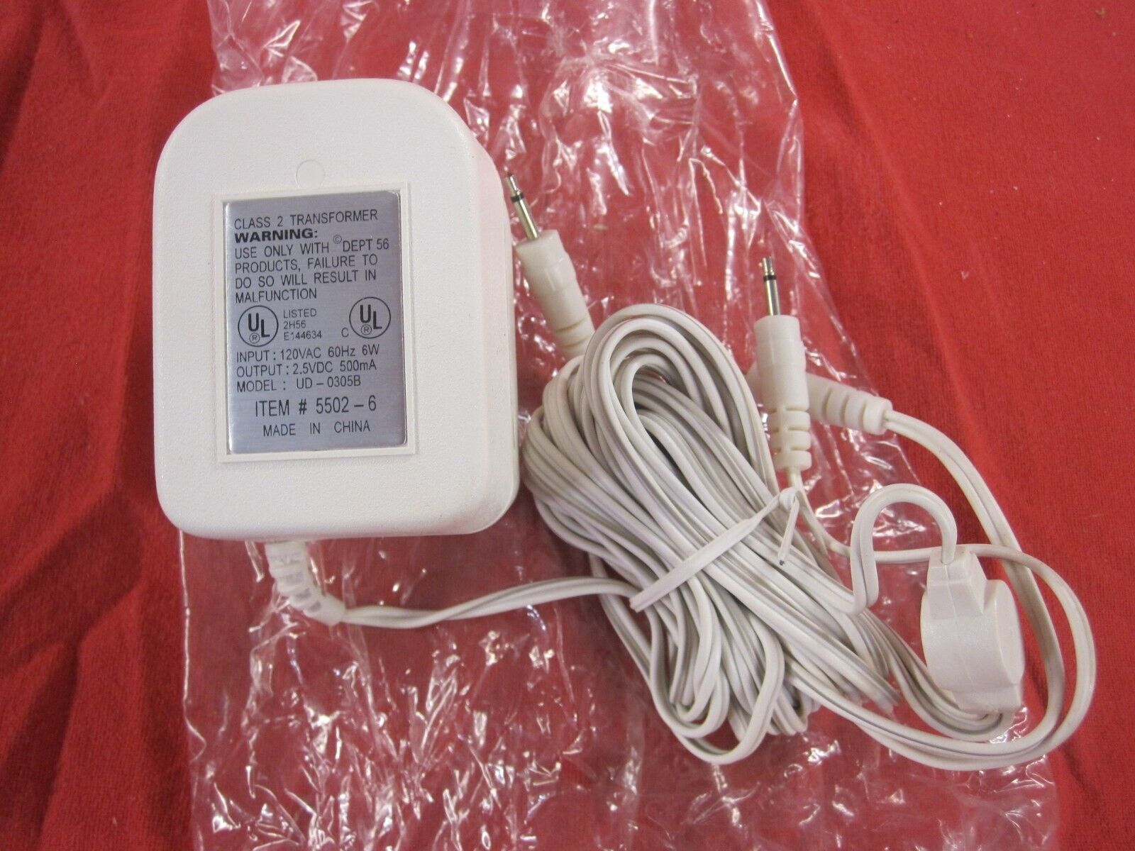 *Brand NEW* 5502-6 White Department Dept 56 Christmas Village 3 Output Power Supply Adapter - Click Image to Close