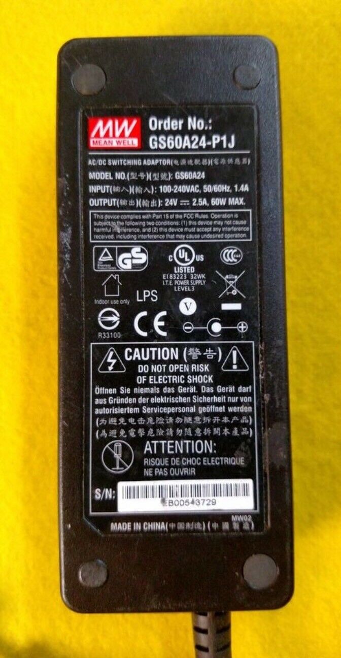*Brand NEW*MW Mean Well GS60A24-P1J Power Supply AC/DC Switching Adaptor - Click Image to Close