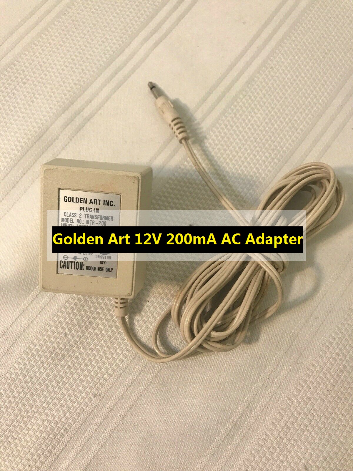 *Brand NEW*Golden Art AC Adapter MTR-200 Class 2 Transformer Power Supply Output: 12V 200mA