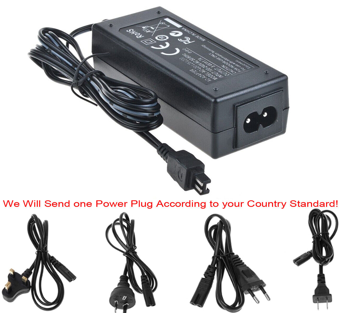 *Brand NEW* Sony HXR-MC50, PXW-X70, PXW-Z90, PXW-Z90V Camcorder AC Adapter Power Supply - Click Image to Close