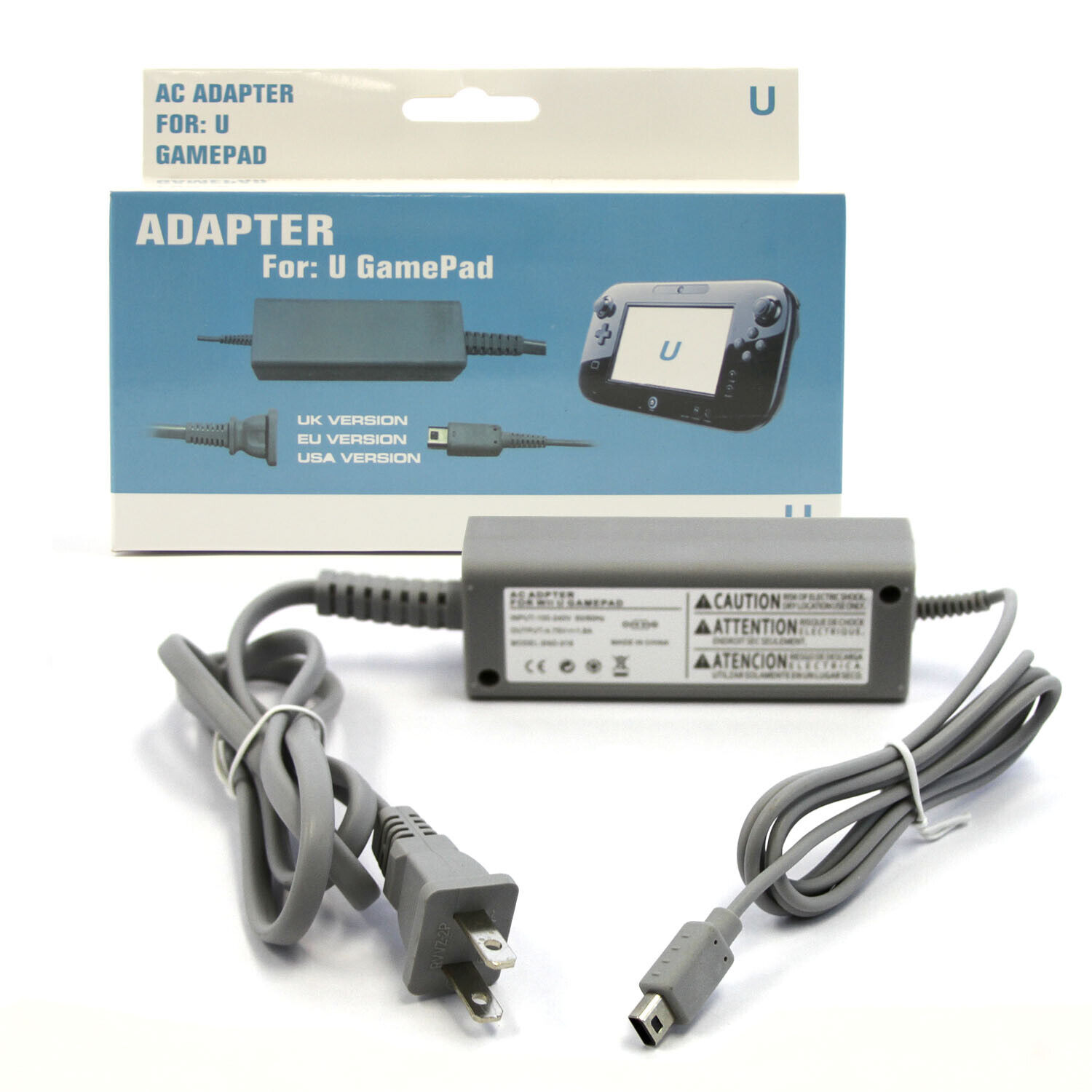 *Brand NEW*Hexir (WiiU Wall Power Cable Adapter) Wii U - 110V-220V Gamepad AC Charger Cord