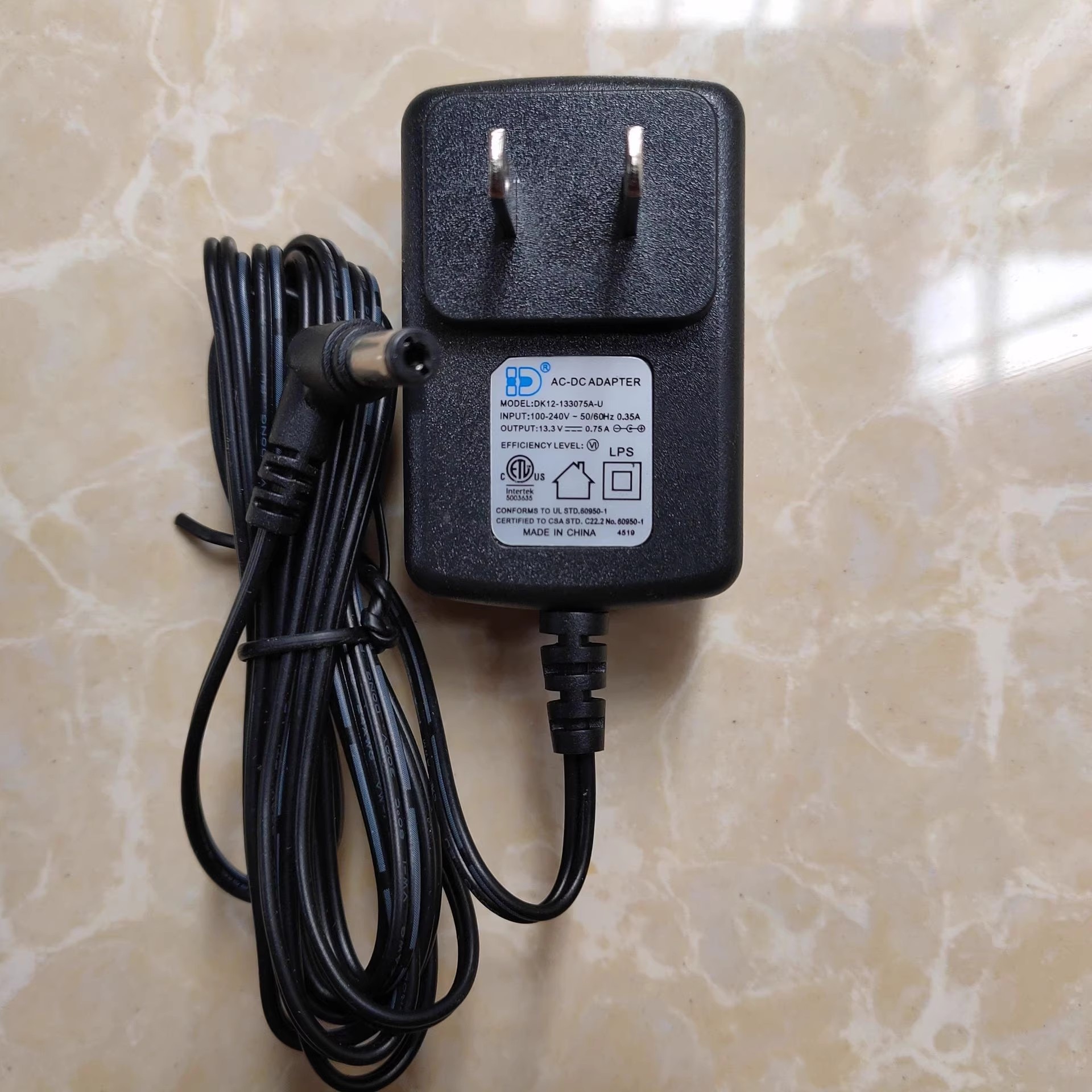 *Brand NEW* DK12-133075A-U 13.3V 0.75A AC DC ADAPTHE POWER Supply