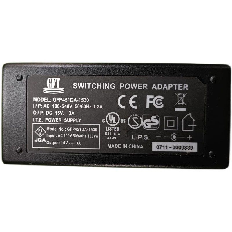 *Brand NEW*GFT MEDELI GFP451DA-1530 DP320 DP330 SP6000B MAP520 15V 3A AC DC ADAPTHE POWER Supply - Click Image to Close