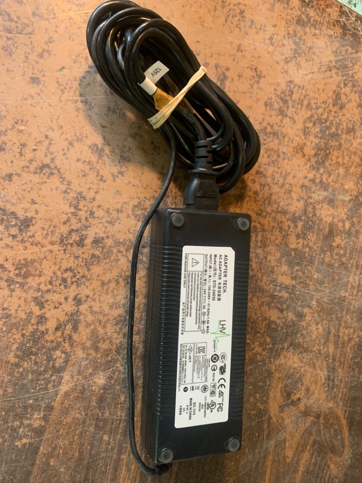 *Brand NEW*Tech STD-24050 3-Pins Power Supply Charger 24V 5A Input 100-240V Adapter