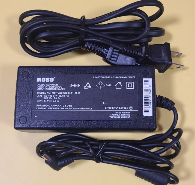 *Brand NEW* MOSO MSP-Z2800IC17.0-48W RADPAA097AWZZ 17V 2.8A AC/DC Adapter Power Supply - Click Image to Close