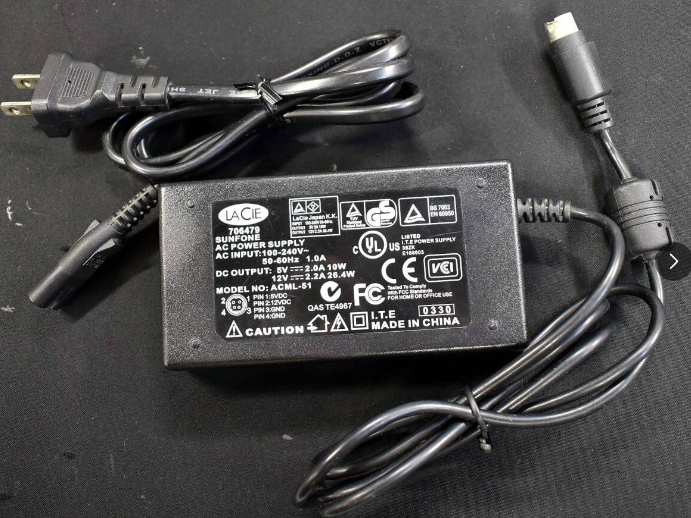 *Brand NEW*LACIE ACML-51 ACU034A-0512 DC 12V 2.2A(26.4W) DC 5V 2A(10W) AC/DC Adapter Power Supply - Click Image to Close