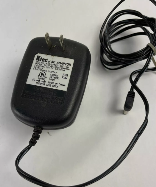 *Brand NEW*Output 12V 1.50A Ac Adapter Genuine Ktec KA12D120150016U Power Supply