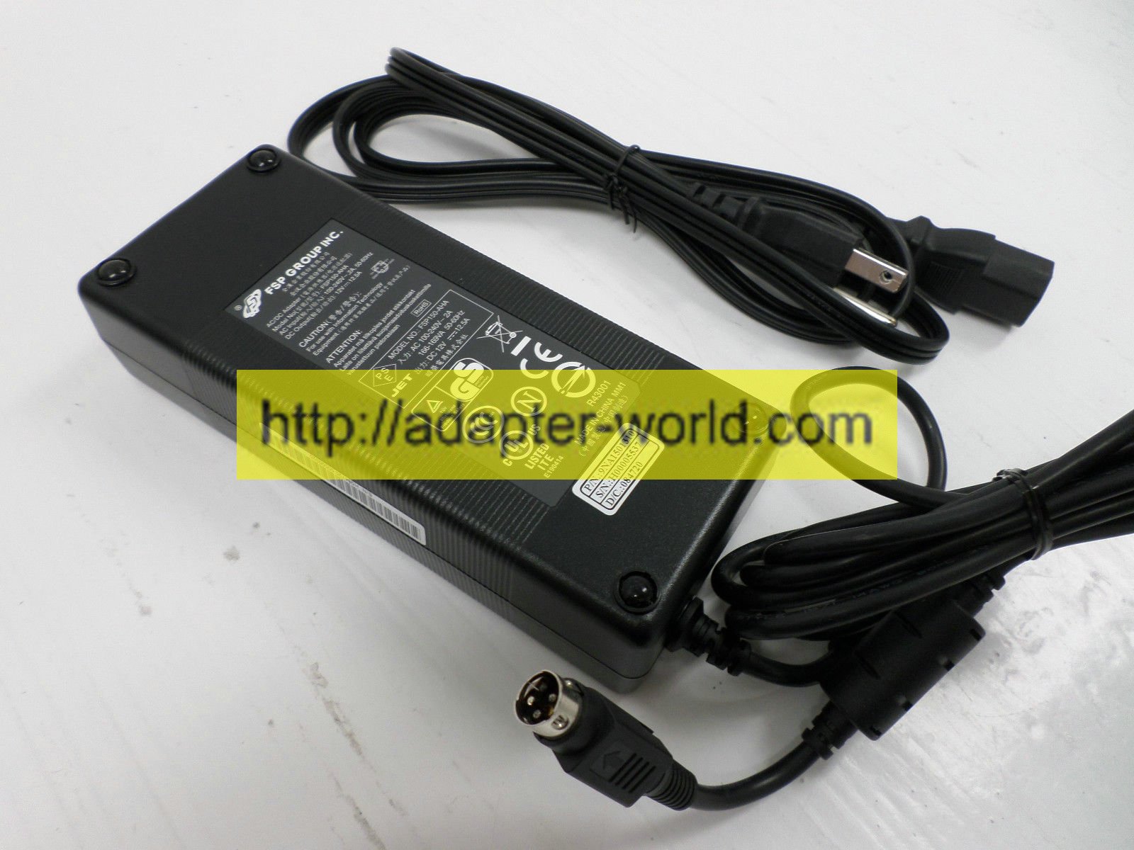 *100% Brand NEW* FSP Group Inc 12V 12.5A 4 Pin FSP150-AHA 9NA1501310 AC Adapter Free shipping! - Click Image to Close