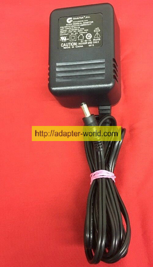 *100% Brand NEW* GlobTek Inc WD1D1000CCP-NMRG2377 GTM348-9-1000 AC DC Power Adapter for 9V 1000mA Medela Pump - Click Image to Close