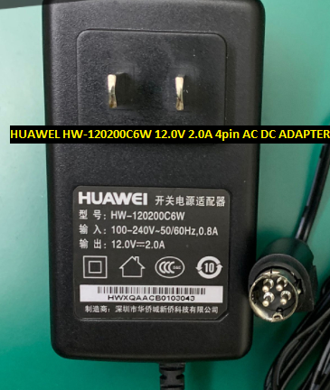 *Brand NEW* 4pin 12.0V 2.0A 4pin AC DC ADAPTER HUAWEL HW-120200C6W POWER SUPPLY