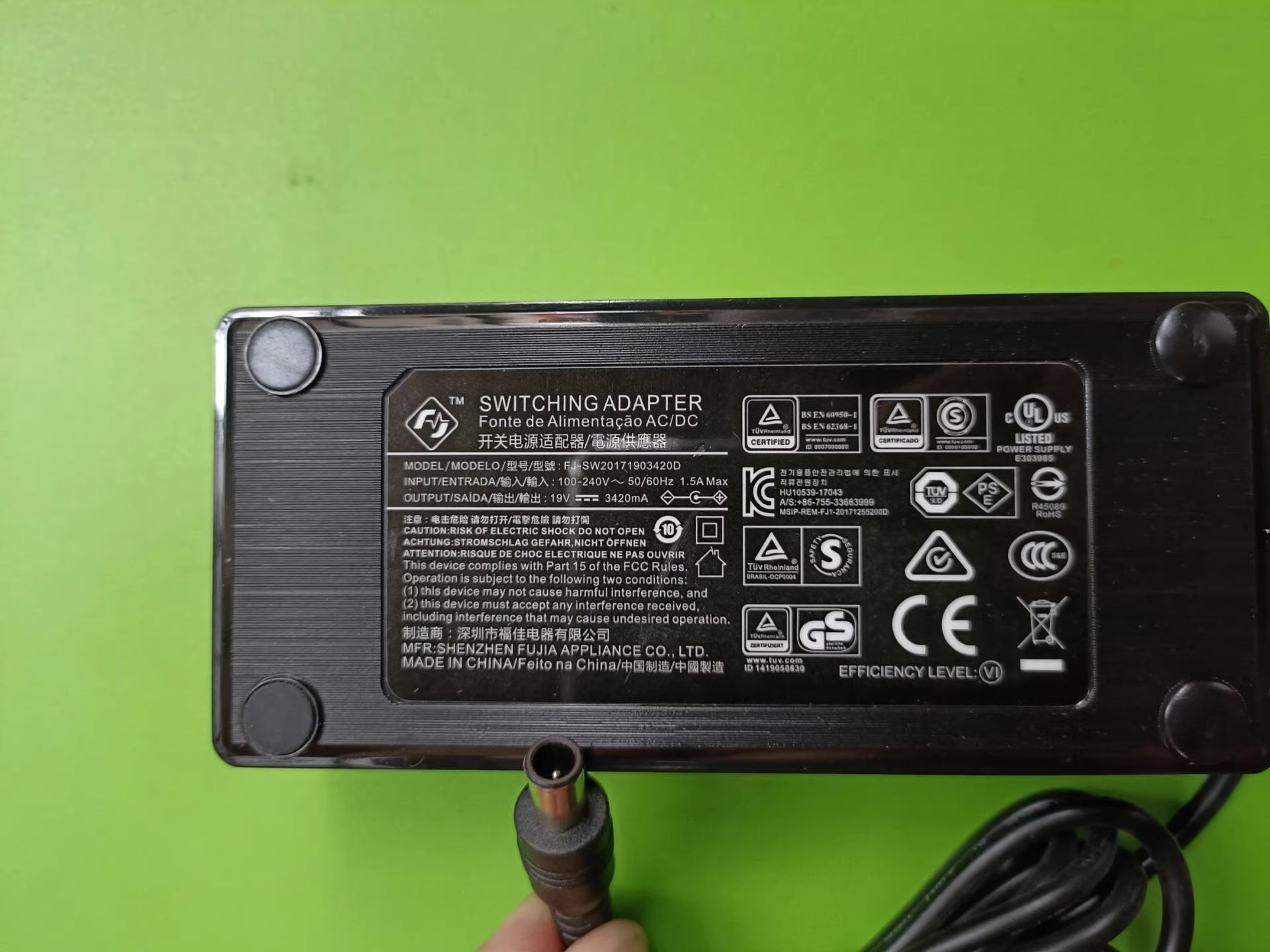*Brand NEW*FJ FJ-SW20171903420D KORG LP380 SP-280 KA360-VOX 19V 3.42A AC DC ADAPTHE POWER Supply - Click Image to Close